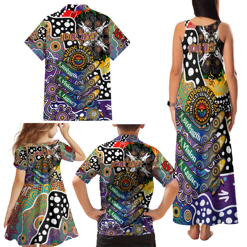 Personalised Storm NRL Celebrating 50 Years of Naidoc Family Matching Tank Maxi Dress and Hawaiian Shirt NAIDOC Week 2025 Aboriginal