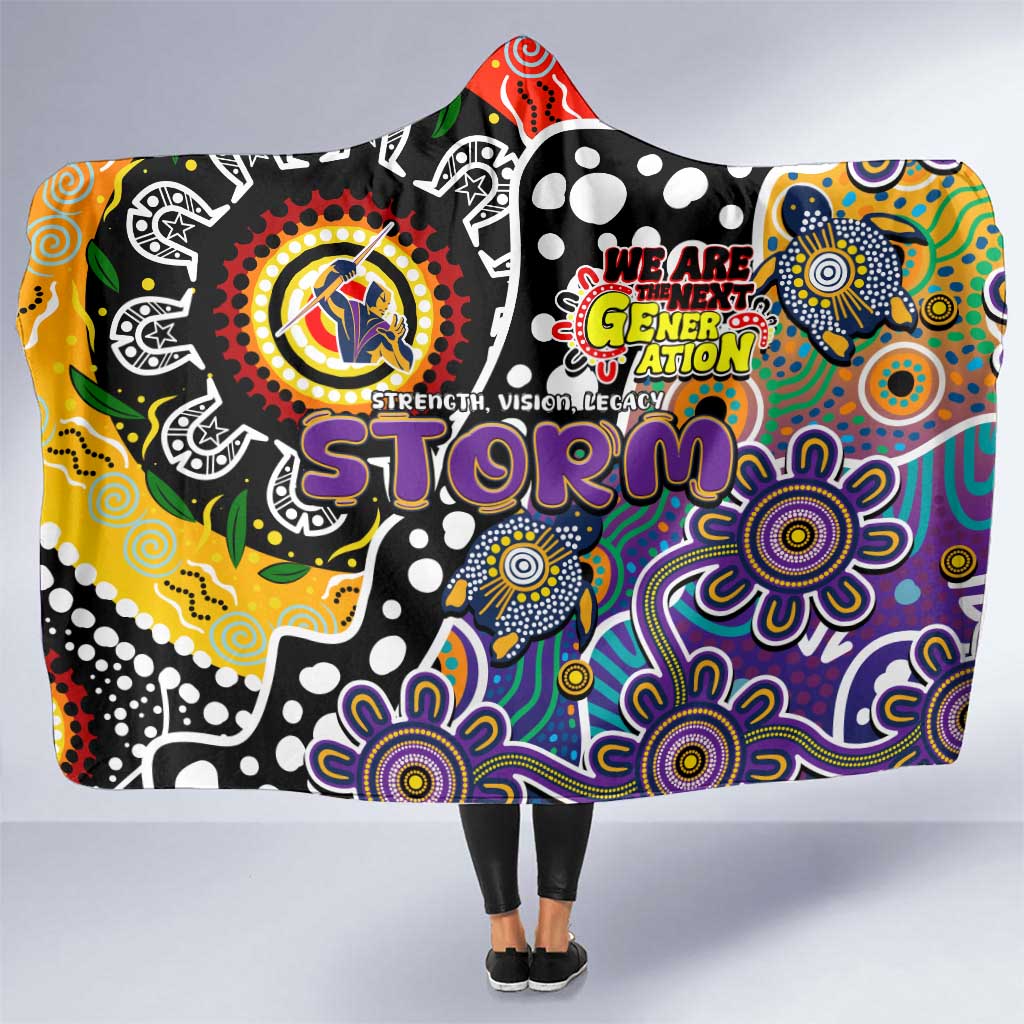 Storm NRL Celebrating 50 Years of Naidoc Hooded Blanket NAIDOC Week 2025 Aboriginal