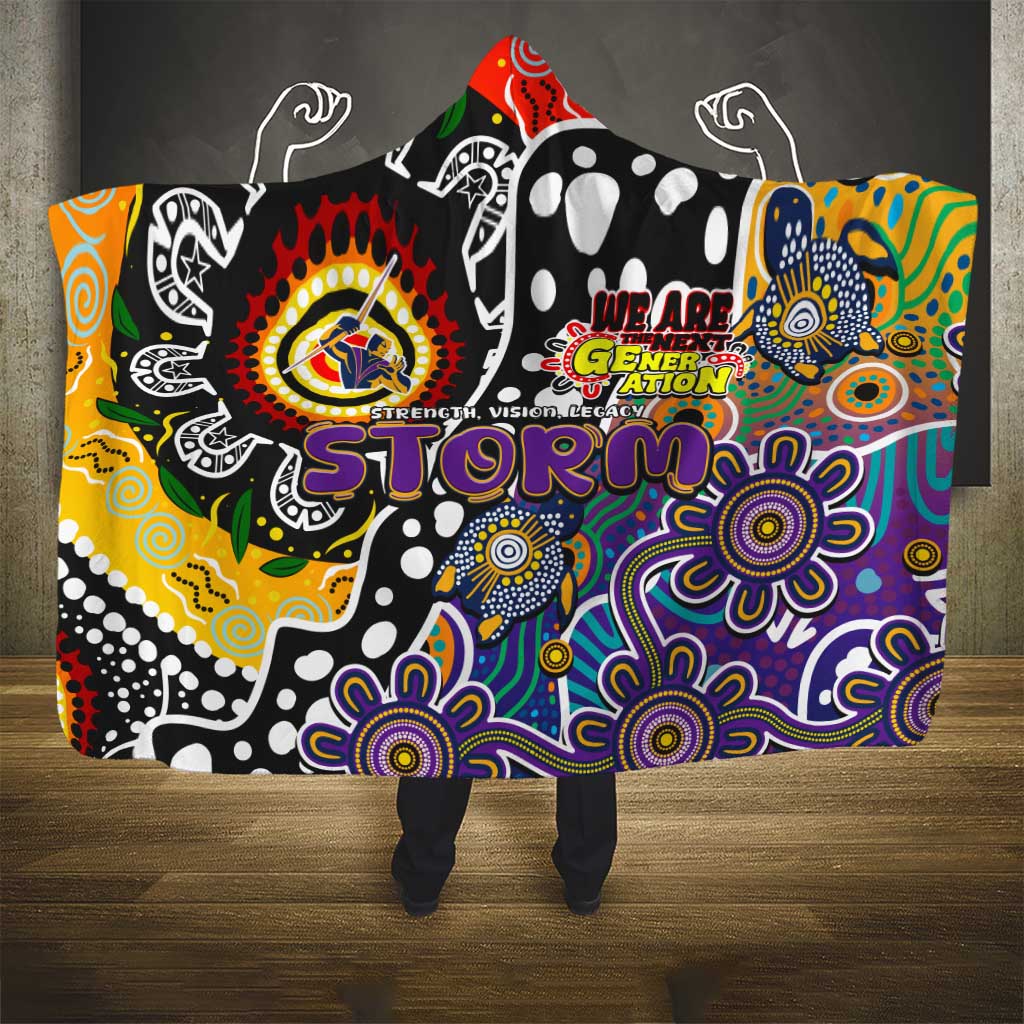 Storm NRL Celebrating 50 Years of Naidoc Hooded Blanket NAIDOC Week 2025 Aboriginal