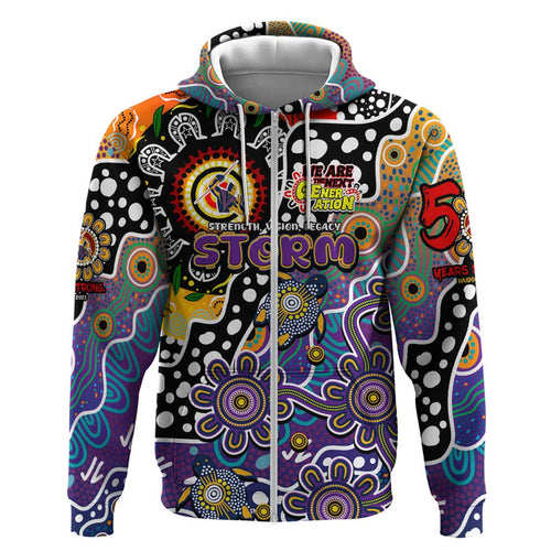 Personalised Storm NRL Celebrating 50 Years of Naidoc Hoodie NAIDOC Week 2025 Aboriginal