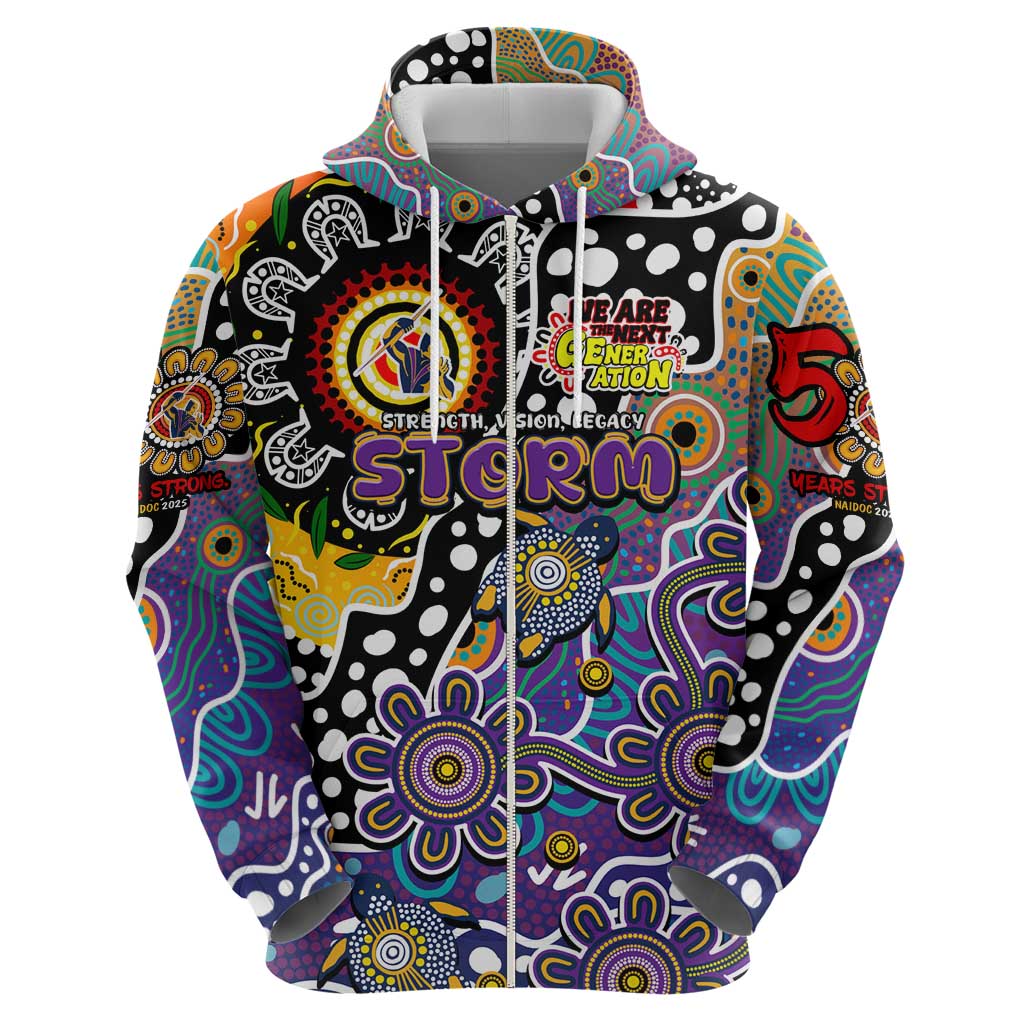 Personalised Storm NRL Celebrating 50 Years of Naidoc Hoodie NAIDOC Week 2025 Aboriginal