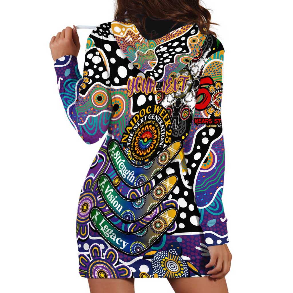 Personalised Storm NRL Celebrating 50 Years of Naidoc Hoodie Dress NAIDOC Week 2025 Aboriginal