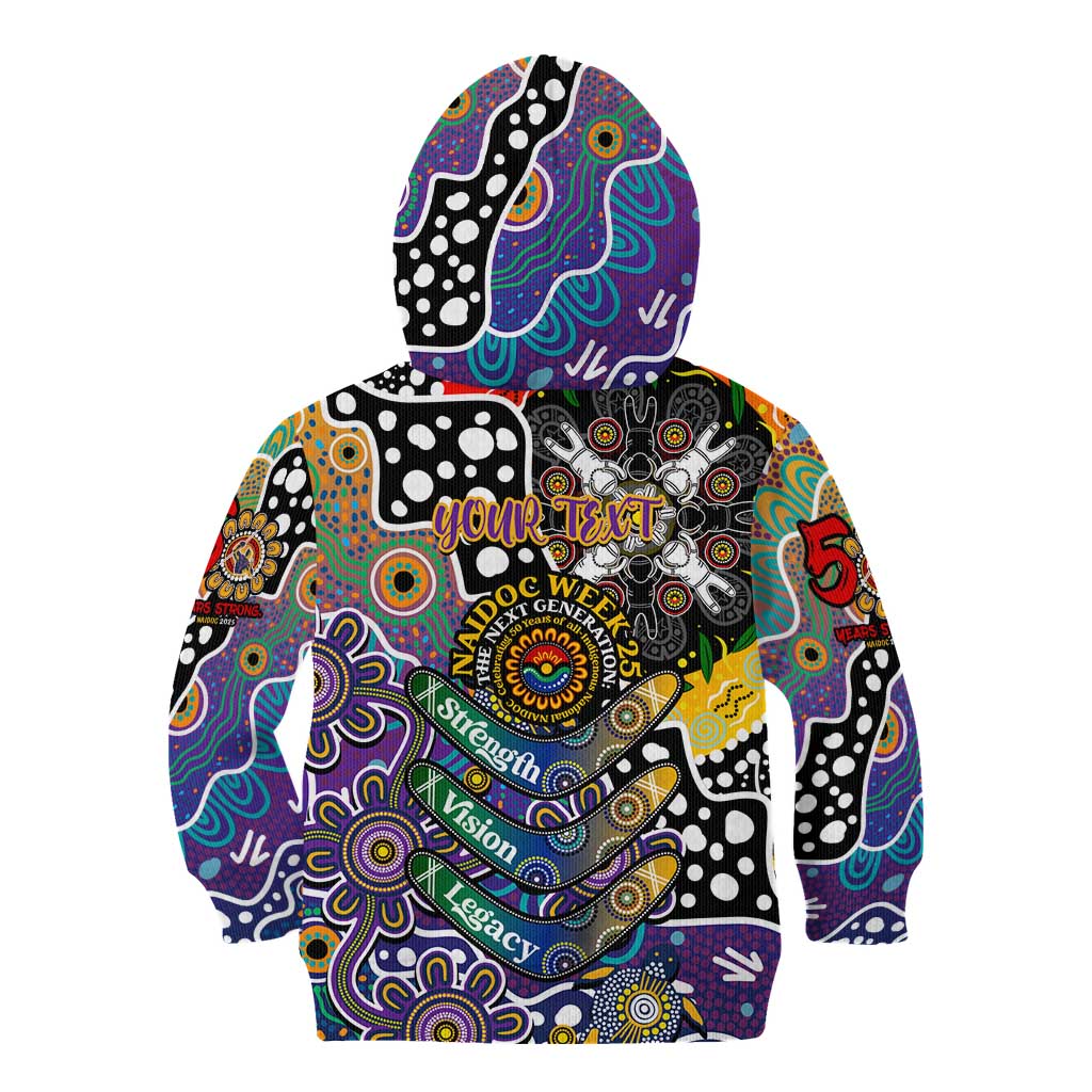 Personalised Storm NRL Celebrating 50 Years of Naidoc Kid Hoodie NAIDOC Week 2025 Aboriginal