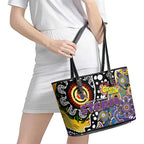 Storm NRL Celebrating 50 Years of Naidoc Leather Tote Bag NAIDOC Week 2025 Aboriginal