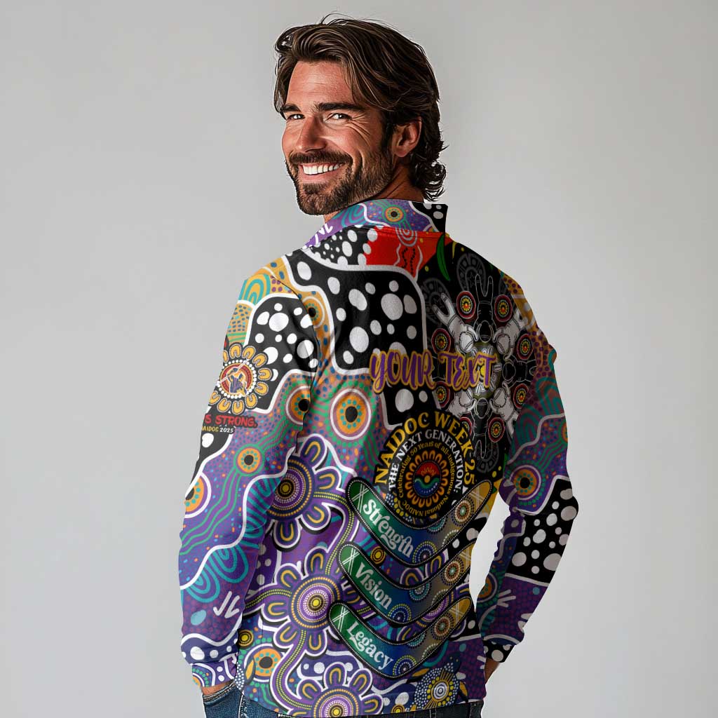 Personalised Storm NRL Celebrating 50 Years of Naidoc Long Sleeve Polo Shirt NAIDOC Week 2025 Aboriginal