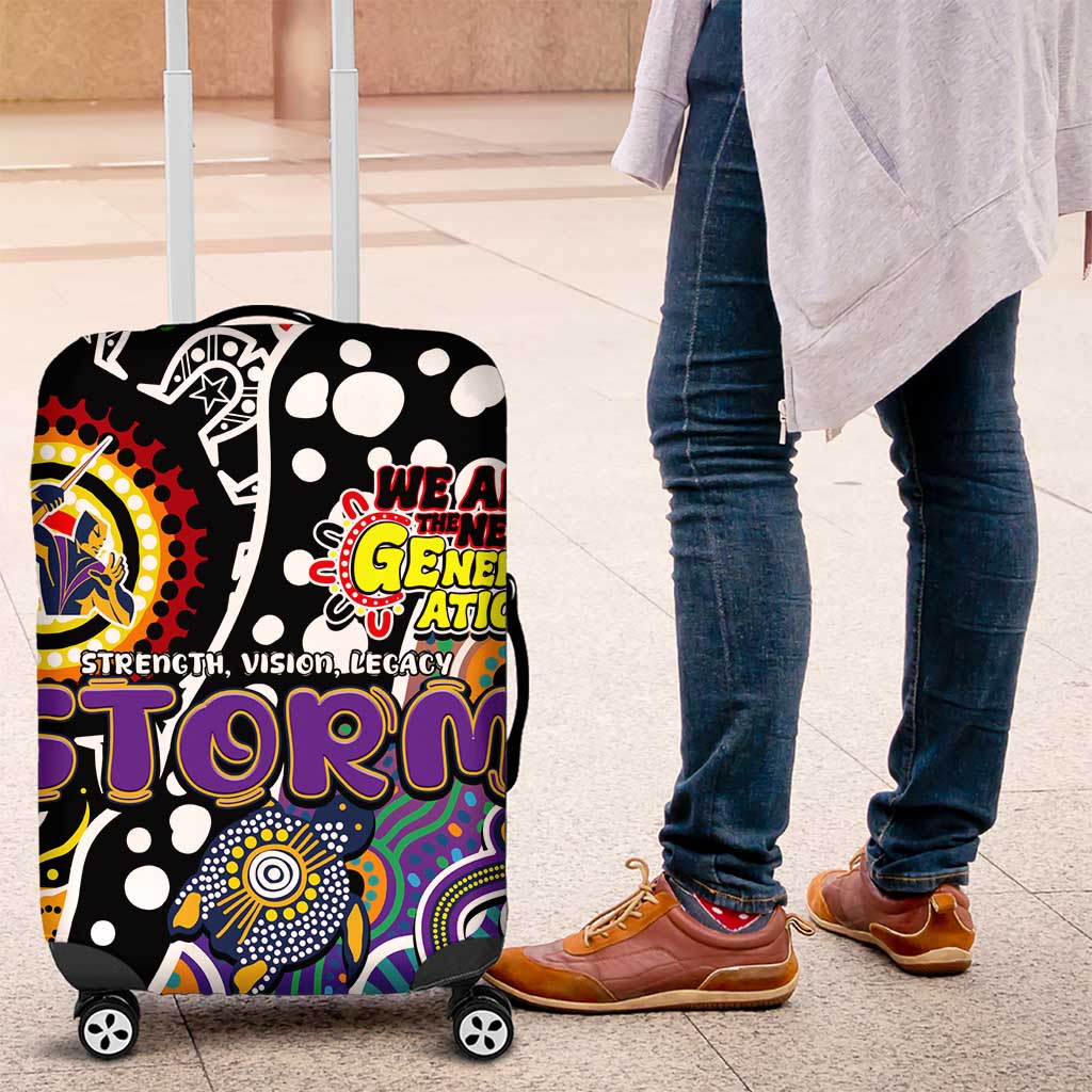Storm NRL Celebrating 50 Years of Naidoc Luggage Cover NAIDOC Week 2025 Aboriginal