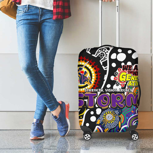 Storm NRL Celebrating 50 Years of Naidoc Luggage Cover NAIDOC Week 2025 Aboriginal
