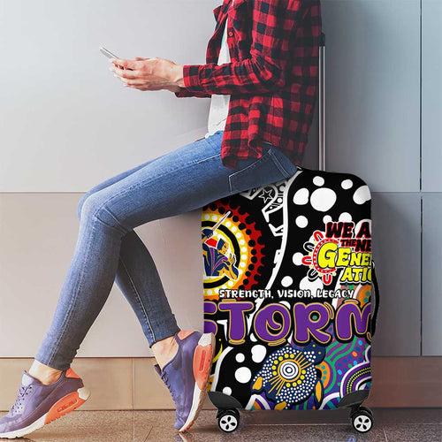 Storm NRL Celebrating 50 Years of Naidoc Luggage Cover NAIDOC Week 2025 Aboriginal