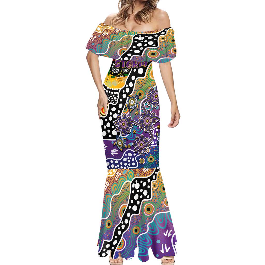 Personalised Storm NRL Celebrating 50 Years of Naidoc Mermaid Dress NAIDOC Week 2025 Aboriginal