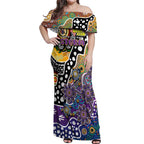 Personalised Storm NRL Celebrating 50 Years of Naidoc Off Shoulder Maxi Dress NAIDOC Week 2025 Aboriginal