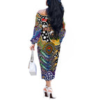 Personalised Storm NRL Celebrating 50 Years of Naidoc Off The Shoulder Long Sleeve Dress NAIDOC Week 2025 Aboriginal