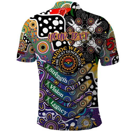 Personalised Storm NRL Celebrating 50 Years of Naidoc Polo Shirt NAIDOC Week 2025 Aboriginal