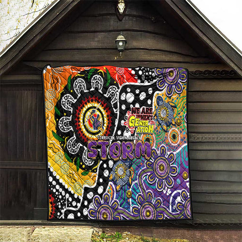 Storm NRL Celebrating 50 Years of Naidoc Quilt NAIDOC Week 2025 Aboriginal