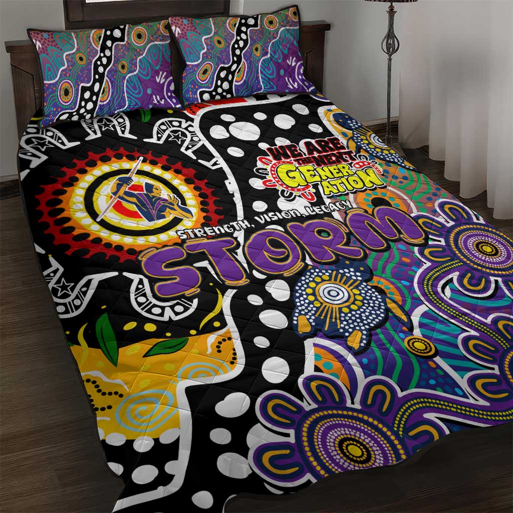 Storm NRL Celebrating 50 Years of Naidoc Quilt Bed Set NAIDOC Week 2025 Aboriginal