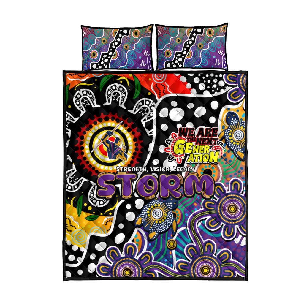Storm NRL Celebrating 50 Years of Naidoc Quilt Bed Set NAIDOC Week 2025 Aboriginal