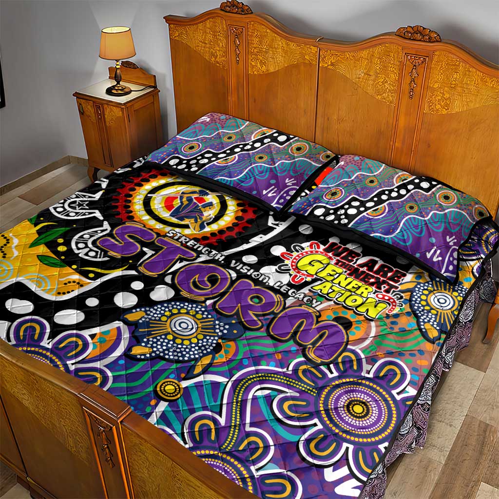 Storm NRL Celebrating 50 Years of Naidoc Quilt Bed Set NAIDOC Week 2025 Aboriginal