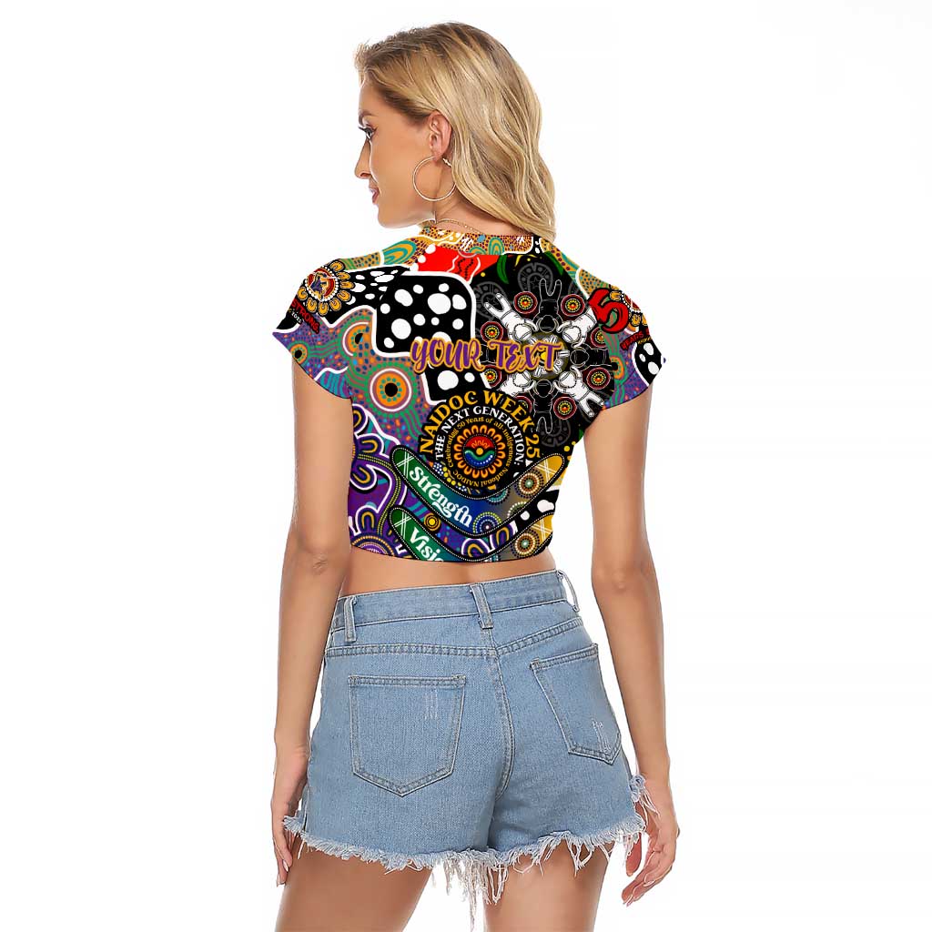 Personalised Storm NRL Celebrating 50 Years of Naidoc Raglan Cropped T Shirt NAIDOC Week 2025 Aboriginal