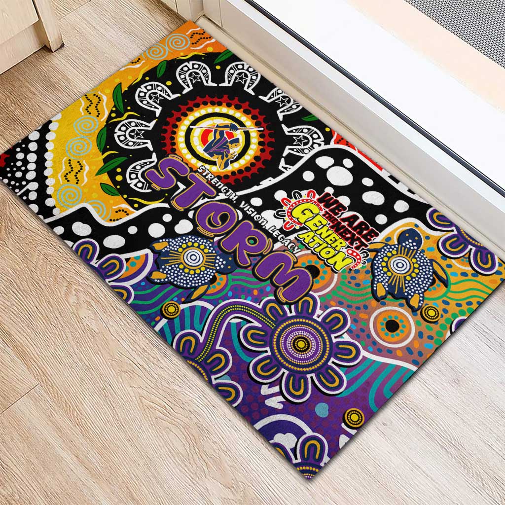 Storm NRL Celebrating 50 Years of Naidoc Rubber Doormat NAIDOC Week 2025 Aboriginal