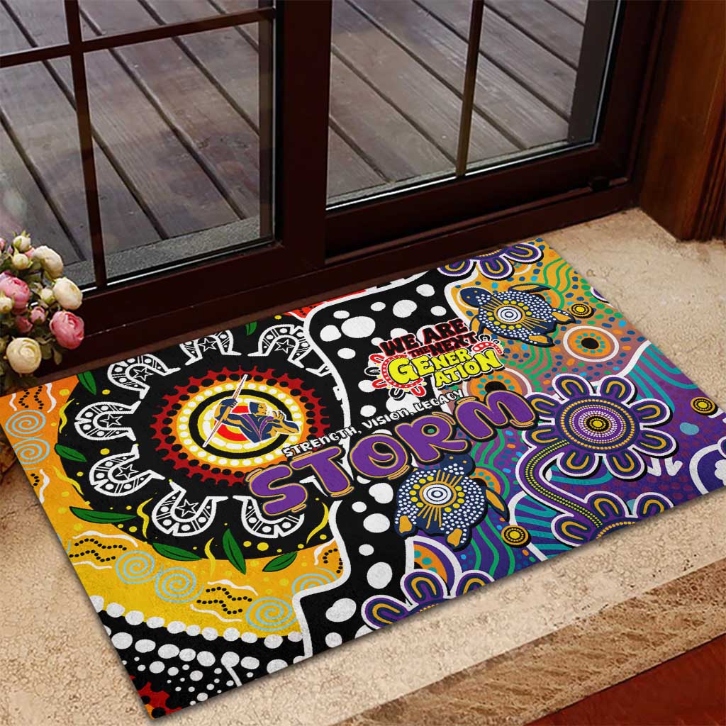 Storm NRL Celebrating 50 Years of Naidoc Rubber Doormat NAIDOC Week 2025 Aboriginal