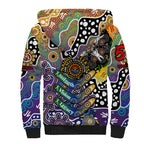 Personalised Storm NRL Celebrating 50 Years of Naidoc Sherpa Hoodie NAIDOC Week 2025 Aboriginal