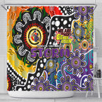 Storm NRL Celebrating 50 Years of Naidoc Shower Curtain NAIDOC Week 2025 Aboriginal