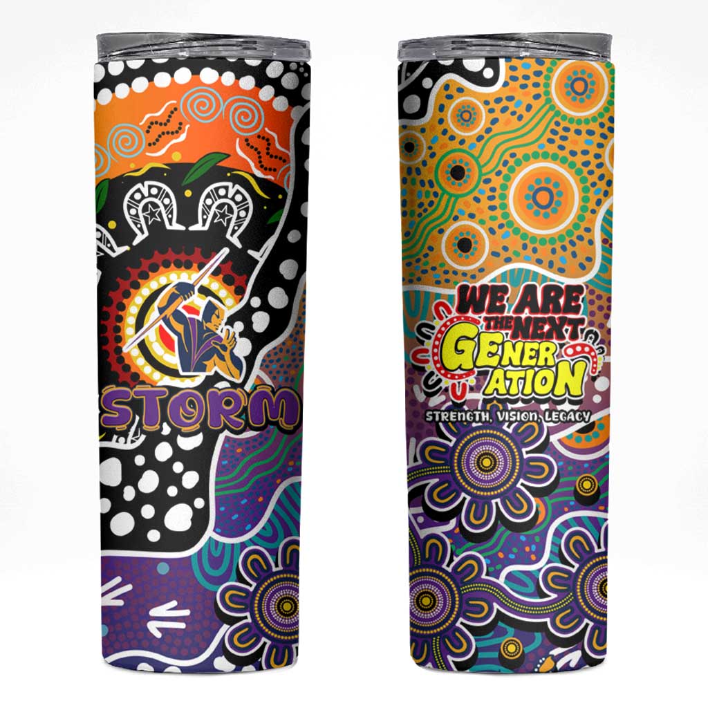 Storm NRL Celebrating 50 Years of Naidoc Skinny Tumbler NAIDOC Week 2025 Aboriginal
