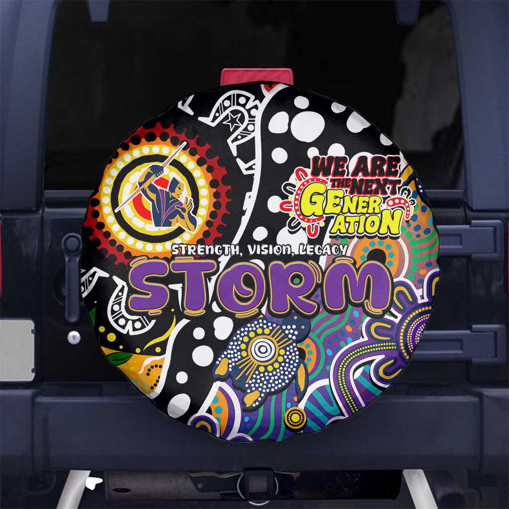 Storm NRL Celebrating 50 Years of Naidoc Spare Tire Cover NAIDOC Week 2025 Aboriginal