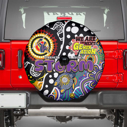 Storm NRL Celebrating 50 Years of Naidoc Spare Tire Cover NAIDOC Week 2025 Aboriginal