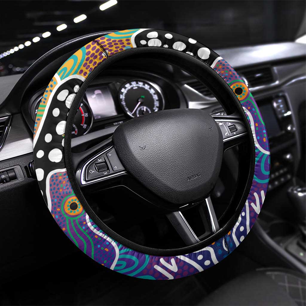 Storm NRL Celebrating 50 Years of Naidoc Steering Wheel Cover NAIDOC Week 2025 Aboriginal