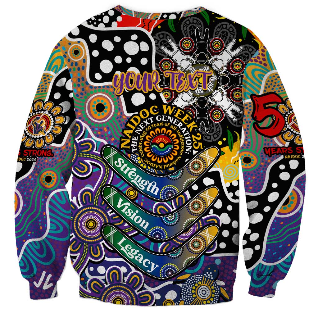 Personalised Storm NRL Celebrating 50 Years of Naidoc Sweatshirt NAIDOC Week 2025 Aboriginal