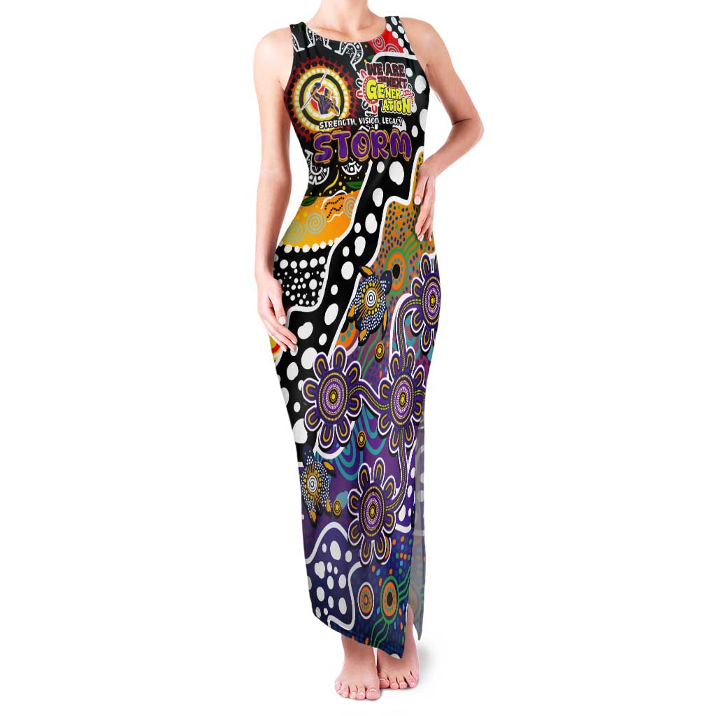 Personalised Storm NRL Celebrating 50 Years of Naidoc Tank Maxi Dress NAIDOC Week 2025 Aboriginal