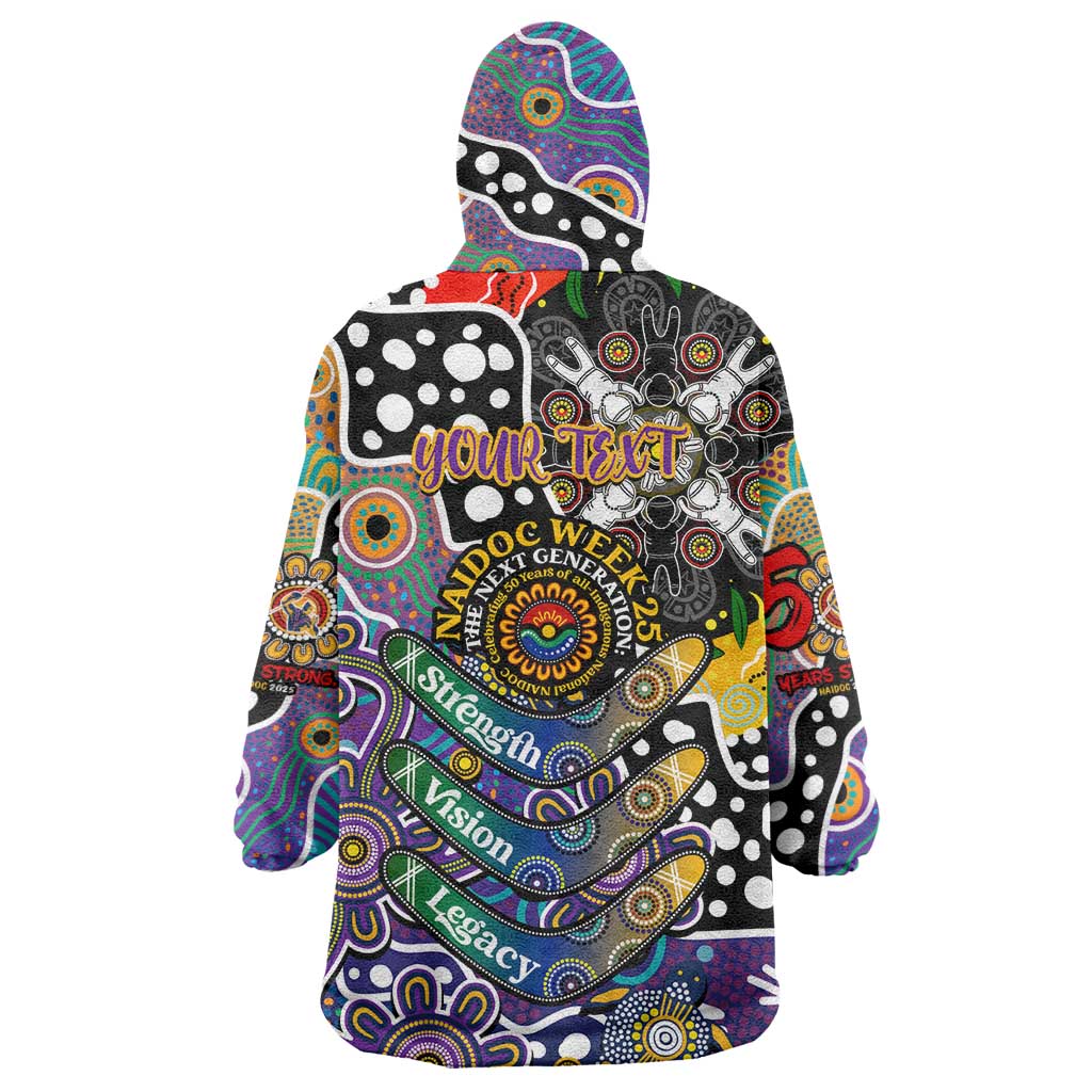 Personalised Storm NRL Celebrating 50 Years of Naidoc Wearable Blanket Hoodie NAIDOC Week 2025 Aboriginal