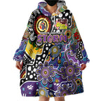 Personalised Storm NRL Celebrating 50 Years of Naidoc Wearable Blanket Hoodie NAIDOC Week 2025 Aboriginal