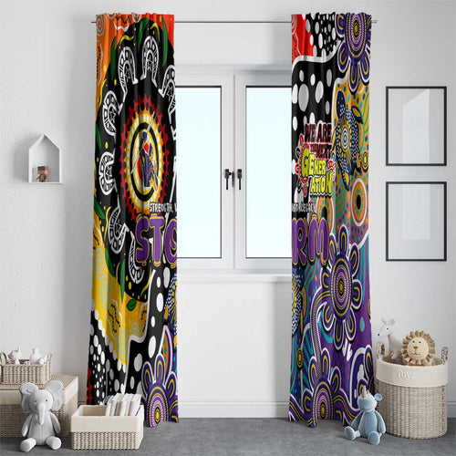 Storm NRL Celebrating 50 Years of Naidoc Window Curtain NAIDOC Week 2025 Aboriginal