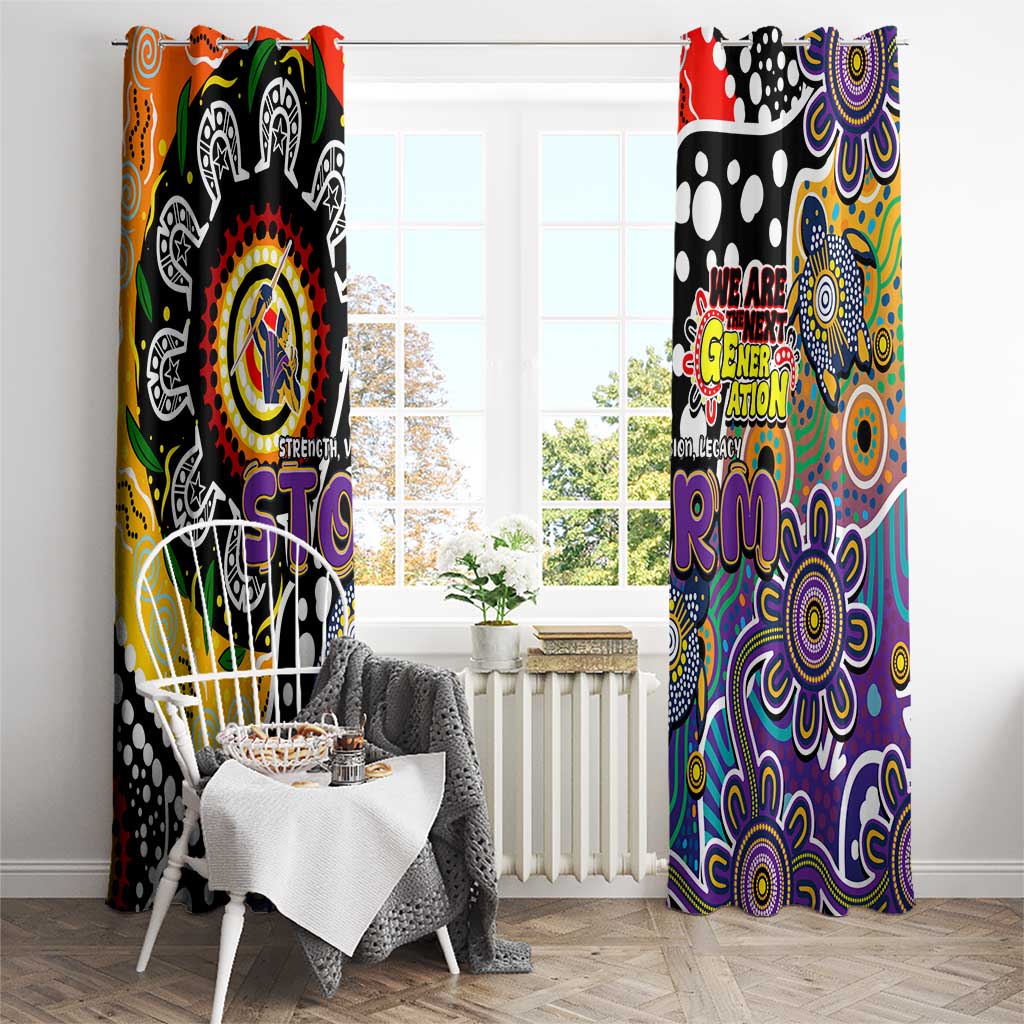 Storm NRL Celebrating 50 Years of Naidoc Window Curtain NAIDOC Week 2025 Aboriginal