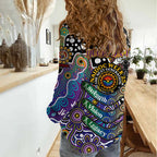 Personalised Storm NRL Celebrating 50 Years of Naidoc Women Casual Shirt NAIDOC Week 2025 Aboriginal