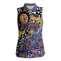 Personalised Storm NRL Celebrating 50 Years of Naidoc Women Sleeveless Polo Shirt NAIDOC Week 2025 Aboriginal