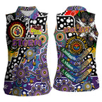 Personalised Storm NRL Celebrating 50 Years of Naidoc Women Sleeveless Polo Shirt NAIDOC Week 2025 Aboriginal