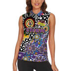 Personalised Storm NRL Celebrating 50 Years of Naidoc Women Sleeveless Polo Shirt NAIDOC Week 2025 Aboriginal
