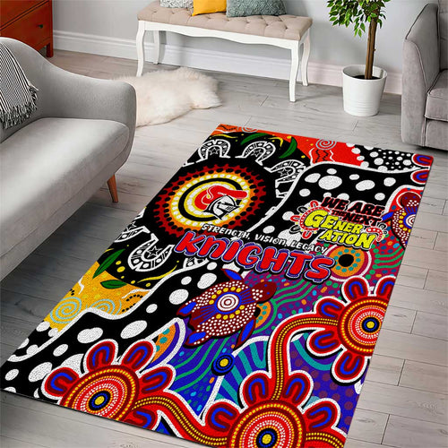 Knights NRL Celebrating 50 Years of Naidoc Area Rug NAIDOC Week 2025 Aboriginal
