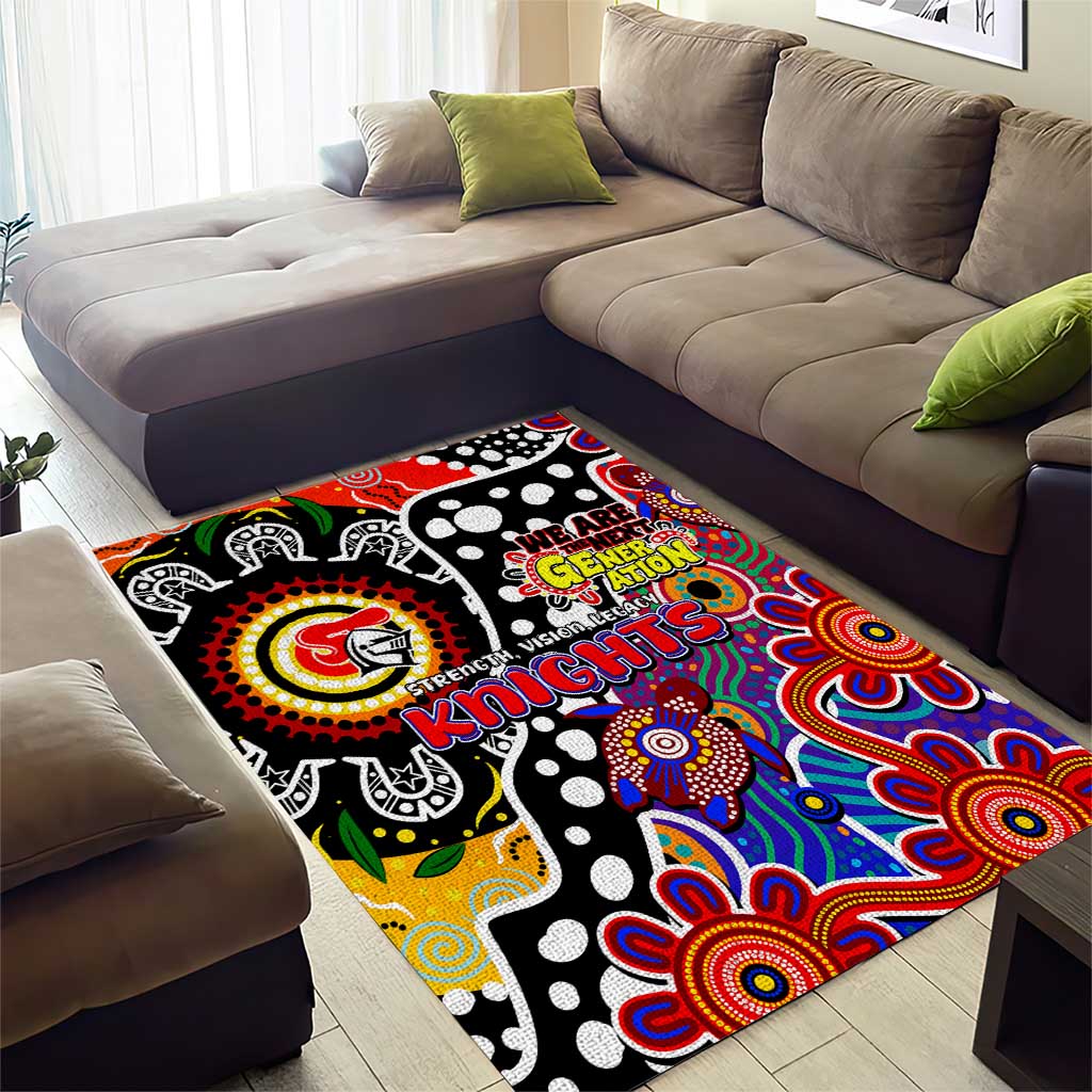 Knights NRL Celebrating 50 Years of Naidoc Area Rug NAIDOC Week 2025 Aboriginal