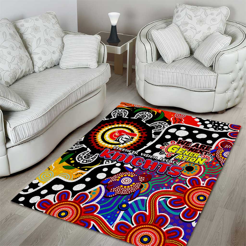 Knights NRL Celebrating 50 Years of Naidoc Area Rug NAIDOC Week 2025 Aboriginal
