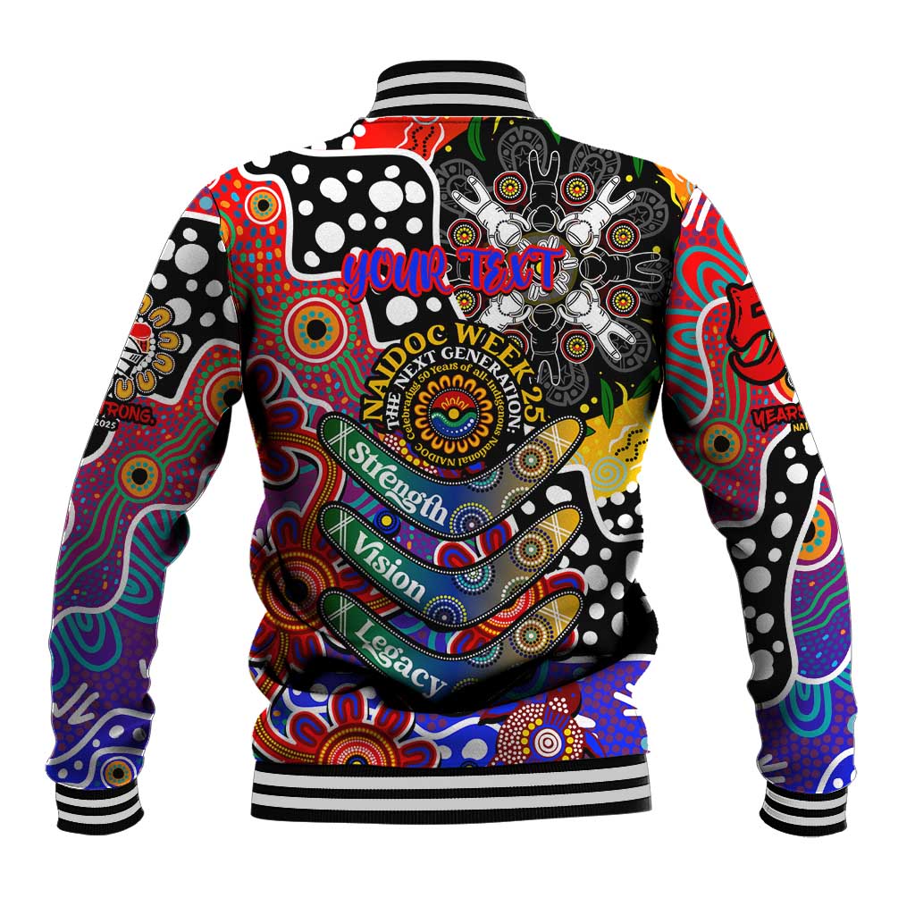 Personalised Knights NRL Celebrating 50 Years of Naidoc Baseball Jacket NAIDOC Week 2025 Aboriginal