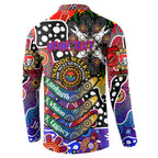 Personalised Knights NRL Celebrating 50 Years of Naidoc Button Sweatshirt NAIDOC Week 2025 Aboriginal