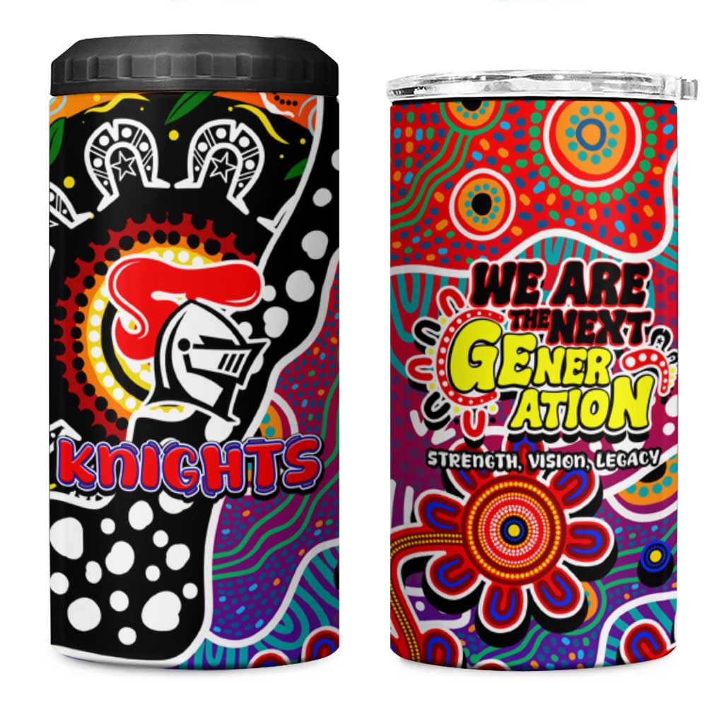 Knights NRL Celebrating 50 Years of Naidoc 4 in 1 Can Cooler Tumbler NAIDOC Week 2025 Aboriginal