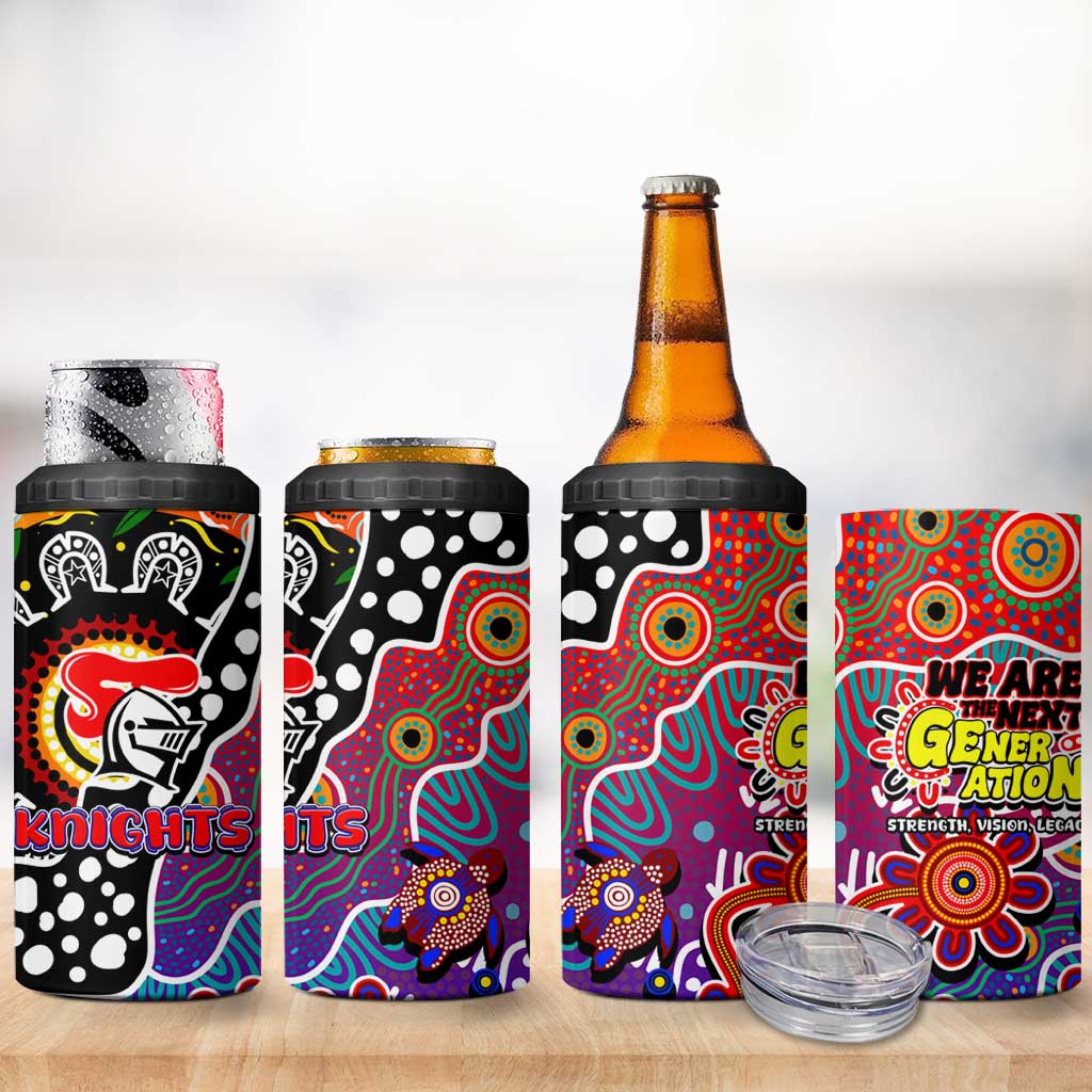 Knights NRL Celebrating 50 Years of Naidoc 4 in 1 Can Cooler Tumbler NAIDOC Week 2025 Aboriginal