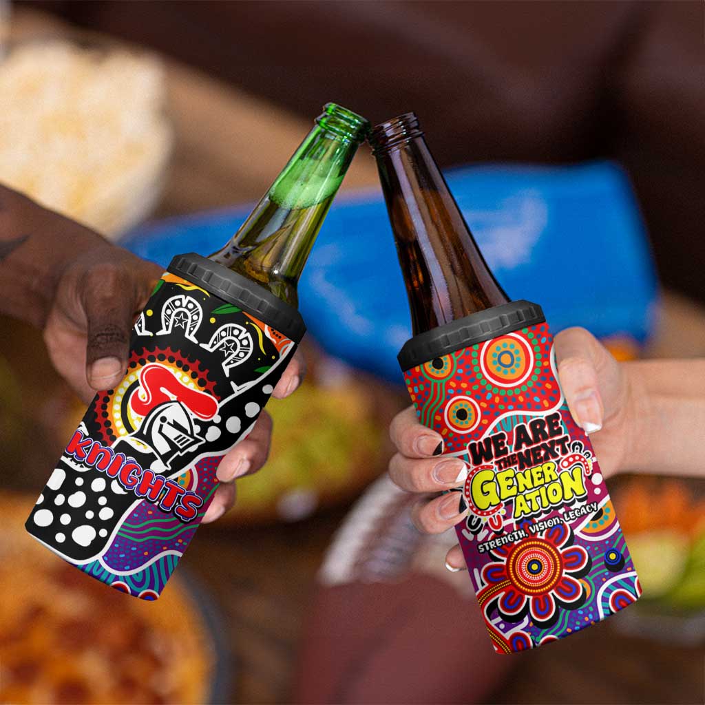 Knights NRL Celebrating 50 Years of Naidoc 4 in 1 Can Cooler Tumbler NAIDOC Week 2025 Aboriginal