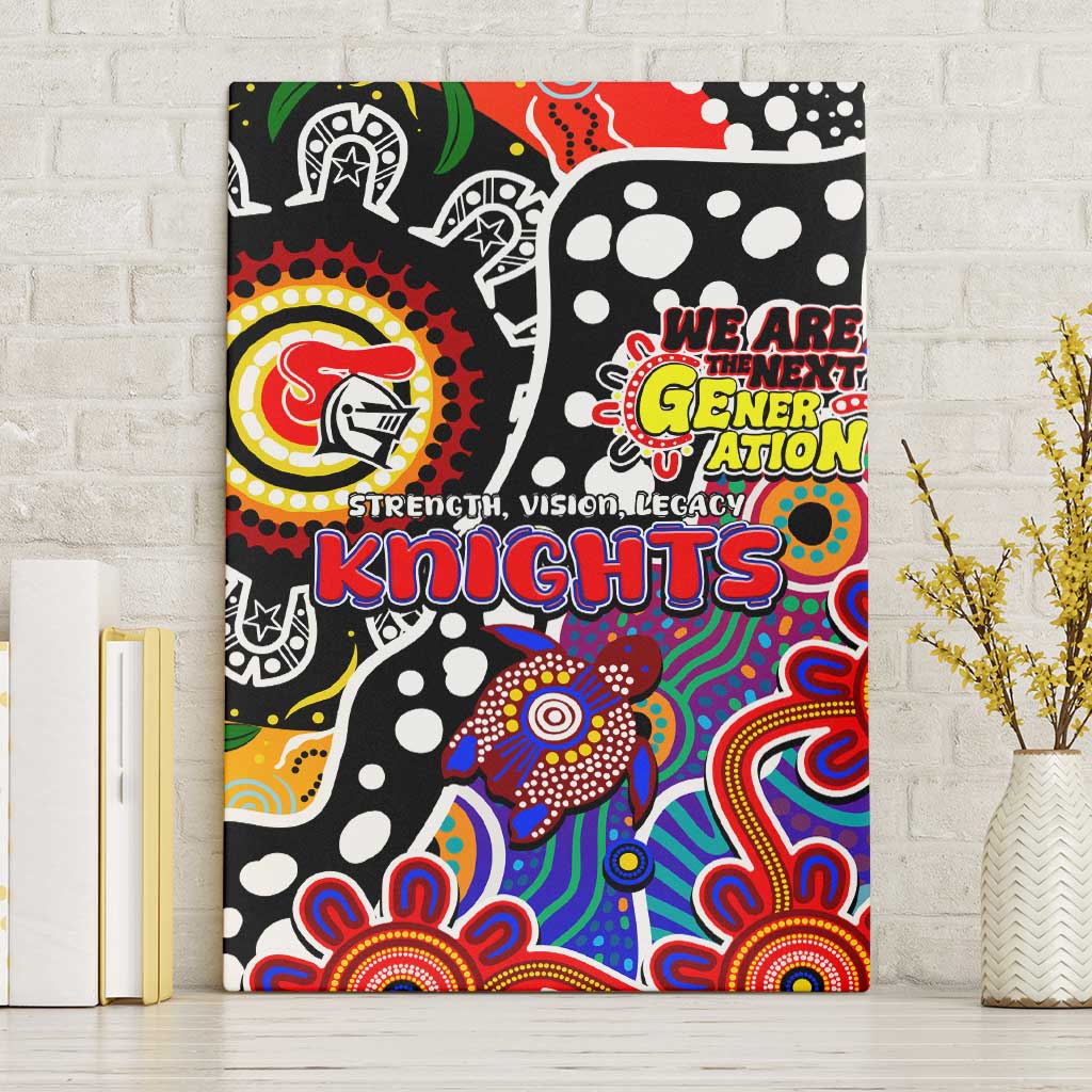 Knights NRL Celebrating 50 Years of Naidoc Canvas Wall Art NAIDOC Week 2025 Aboriginal