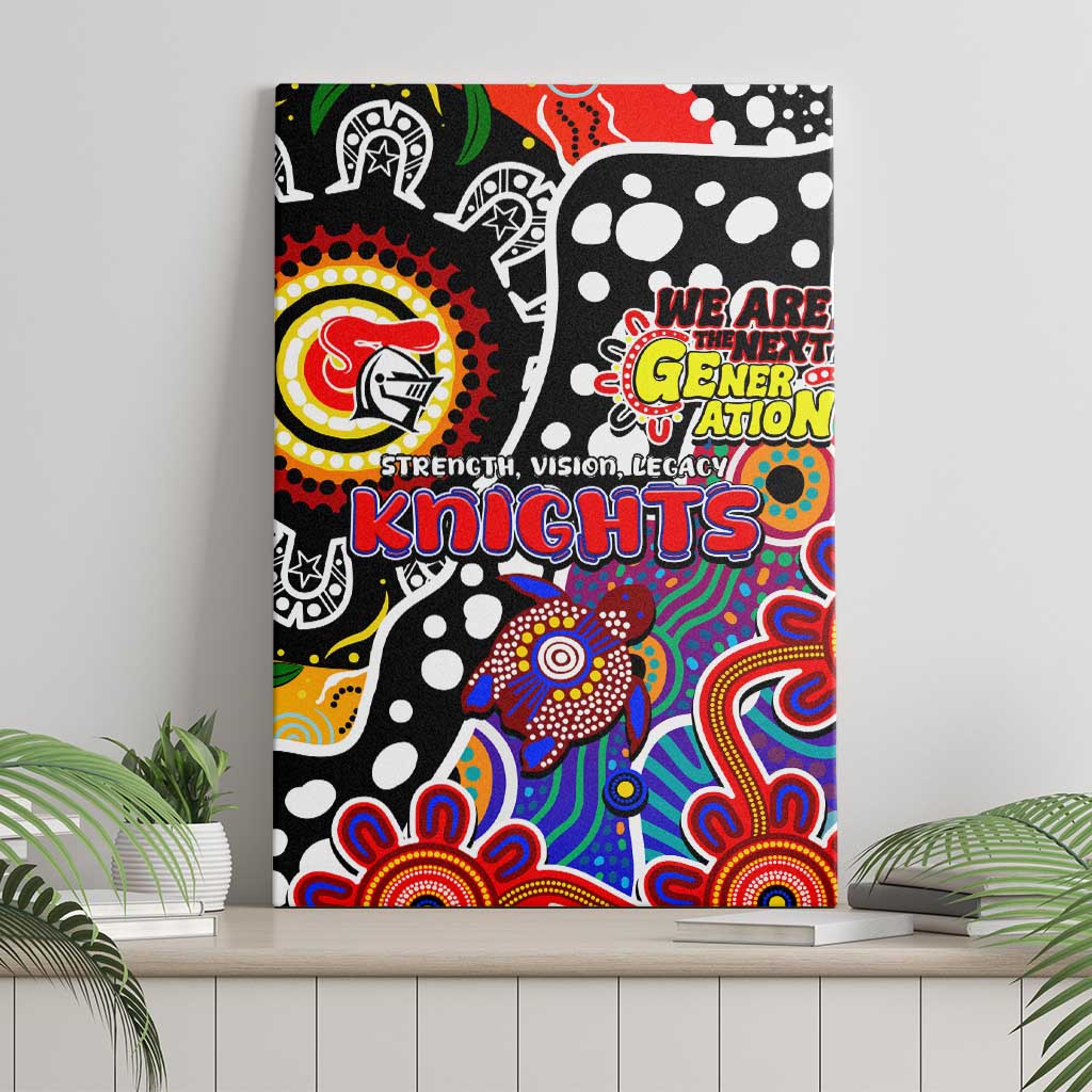 Knights NRL Celebrating 50 Years of Naidoc Canvas Wall Art NAIDOC Week 2025 Aboriginal