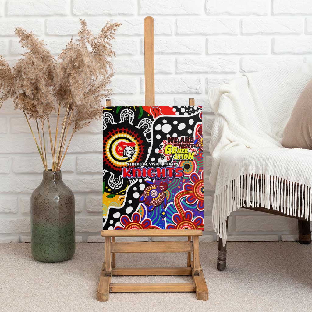 Knights NRL Celebrating 50 Years of Naidoc Canvas Wall Art NAIDOC Week 2025 Aboriginal